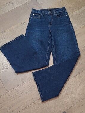 EUC Quince Jeans Women's sz 27 Wide Leg Mid Rise Premium Denim